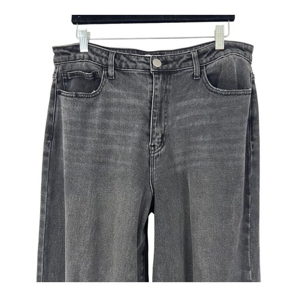 GB Size 13 Black Distressed Straight Leg Mom Jeans New - Picture 2 of 5